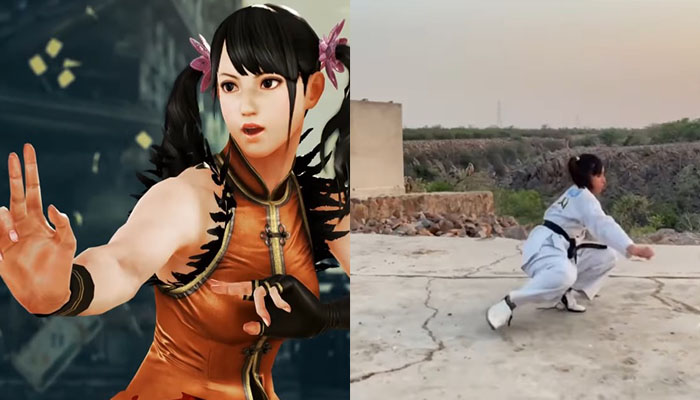 Indian Girl Clones Fighting Moves by Ling Xiaoyu From Tekken Game - Suryakant Ojha