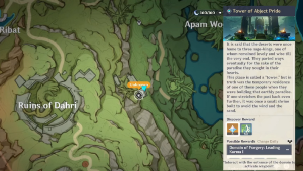 Sumeru Tower Sumeru Tower Of Abject Pride Domain Location in Genshin Impact 3.0 – QM ...