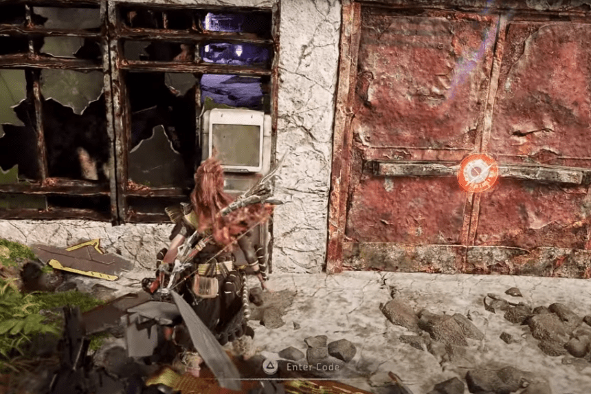 Horizon Forbidden West Burning Shores - How to Find Pangea Figurine Island Door Code