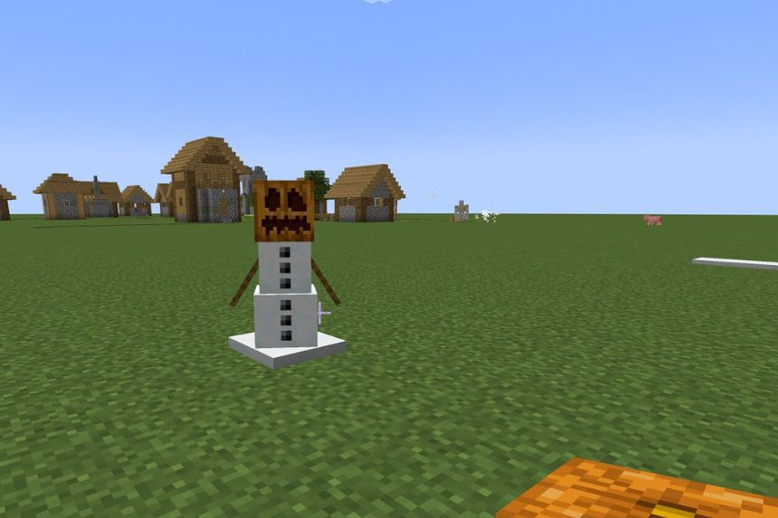 Minecraft Snow Golem Making Process and Use- How to Do