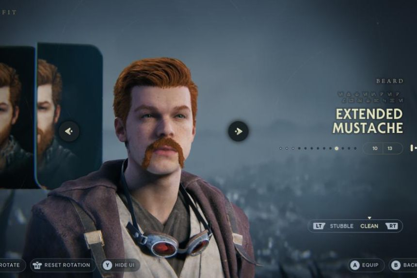 Star Wars Jedi Survivor- How to Get Extended Mustache Beard Cosmetic