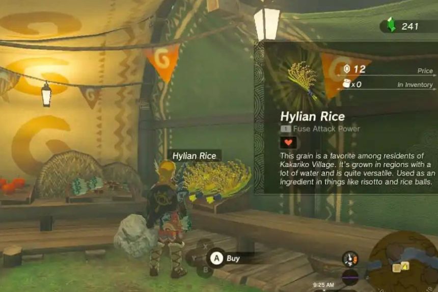 Zelda: Tears of the Kingdom Hylian Rice Farming Process- How to Do