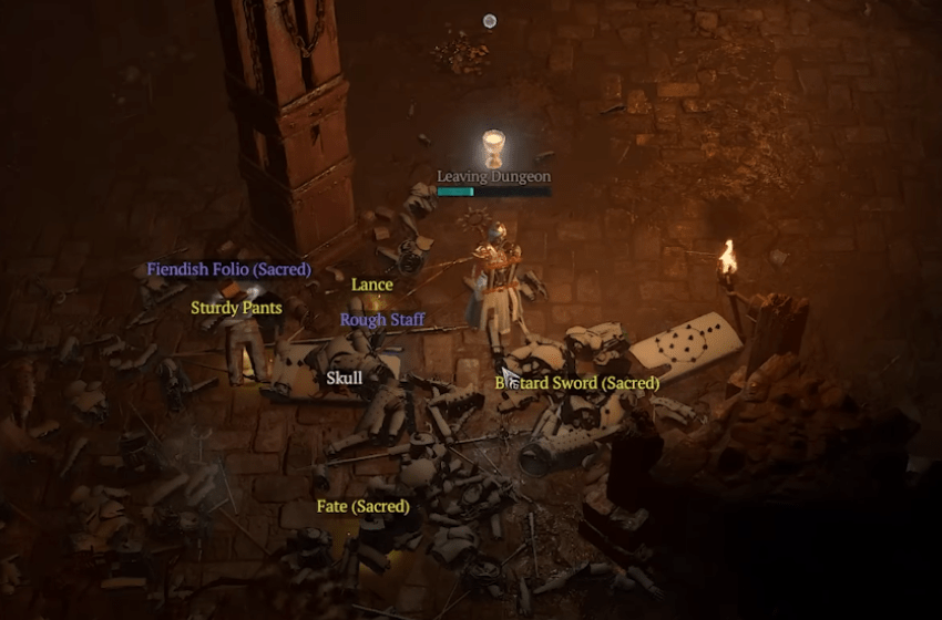 Best Dungeon to Farm Legendary Loot in Diablo 4