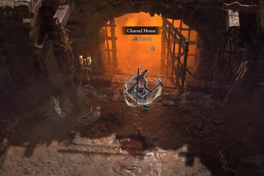 Charnel House Dungeon location in Diablo 4 (Aspect of Perpetual Stomping)