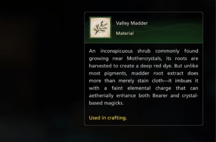 Final Fantasy 16 (FFXVI)- How to Get and Use Valley Madder