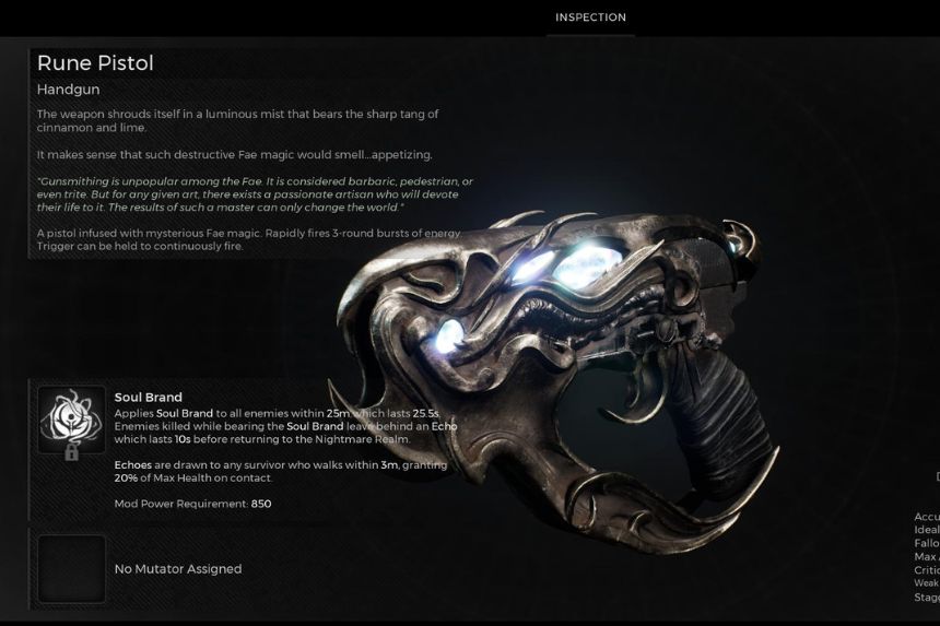 Secret Rune Pistol Location in Remnant 2- How to Find