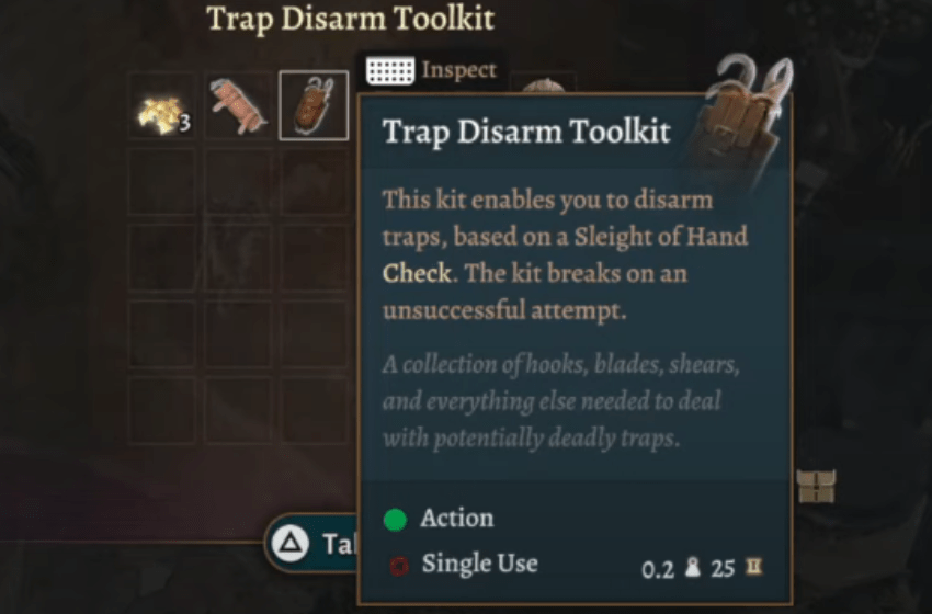 How to get Trap Disarm Toolkit in Baldur's Gate 3