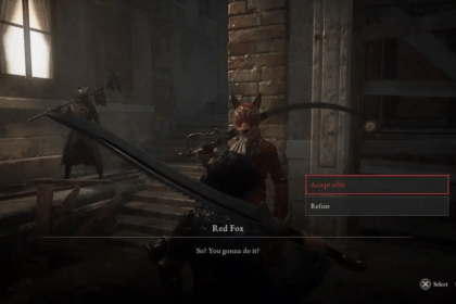 Lies of P Accept or Refuse Red Fox’s Offer