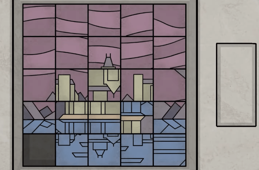 Underground Blossom - How to Solve the Tiled Mosaic Puzzle in Chapter 2.