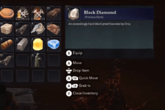 Where To Find Black Diamonds Location in LOTR Return To Moria
