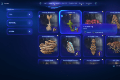 Avatar Frontiers of Pandora - Clouded Lily Bast and Banquet Mushroom Location