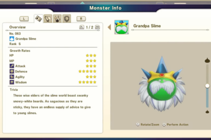 Dragon Quest Monsters The Dark Prince - How to Get Grandpa Slime Early