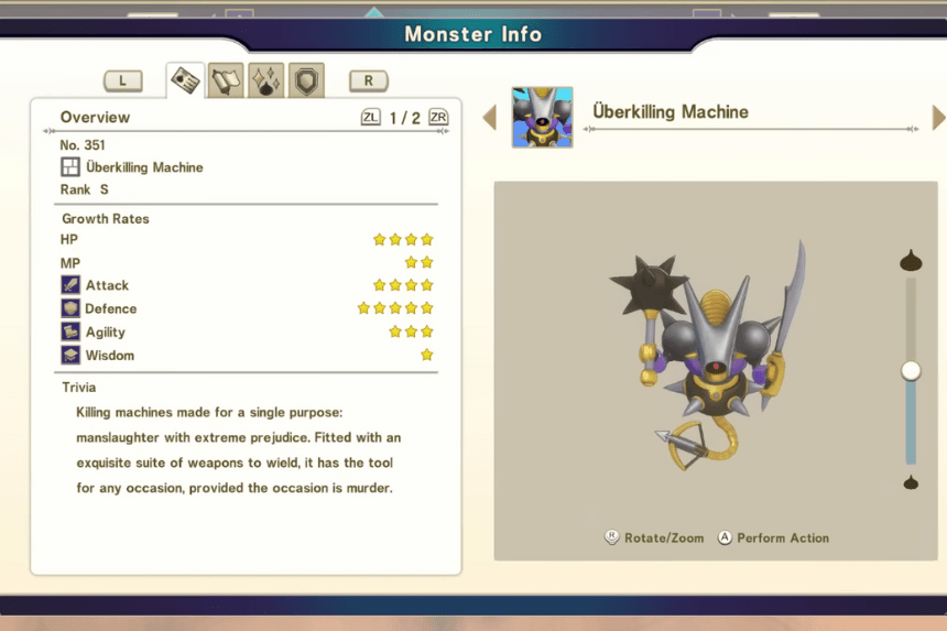 Dragon Quest Monsters The Dark Prince - How to Get Uberkilling Machine Early