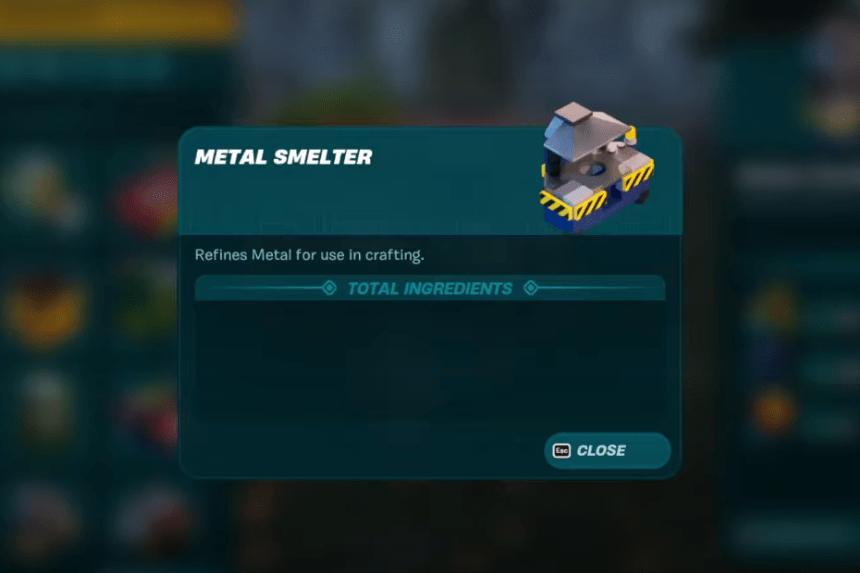 LEGO Fortnite - How to Get Metal Smelter