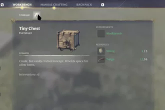 Enshrouded - How to Build Storage Chest