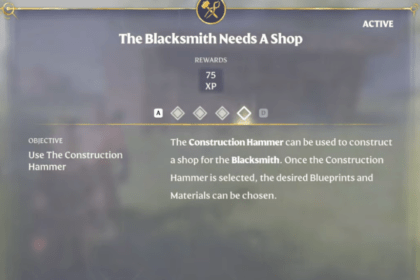 Enshrouded - The Blacksmith Needs a Shop Quest Guide