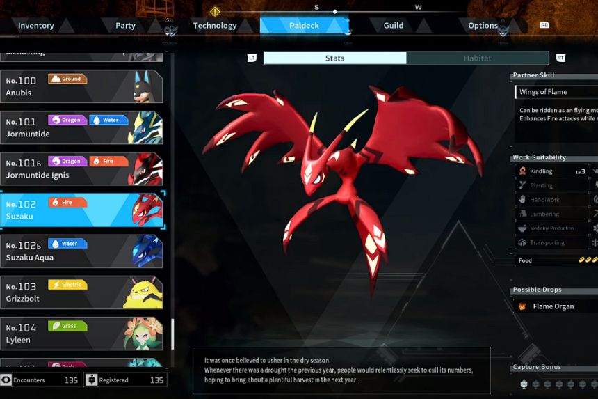 How to Find Suzaku in Palworld