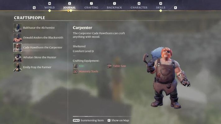 Where to Find the Carpenter in Enshrouded