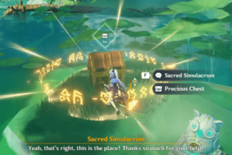 Genshin Impact 4.4 - Mt. Xuanlian Simulacrum Precious Chest Puzzle