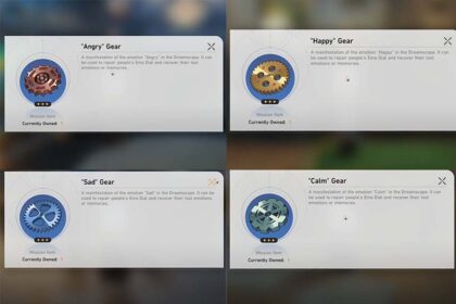 Honkai Star Rail 2.0 All Happy Gear, Sad Gear, Calm Gear, Angry Gear Locations