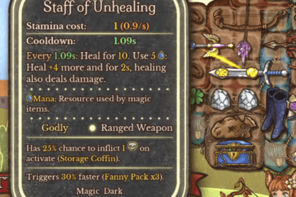 How to Craft Staff of Unhealing in Backpack Battles