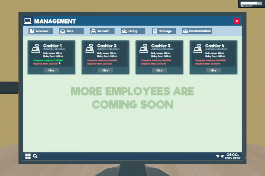 How to Unlock Cashiers in Supermarket Simulator