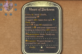 How to craft Heart of Darkness in Backpack Battles.