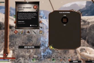 Nightingale - How to Craft Ritual Seed Nursery.