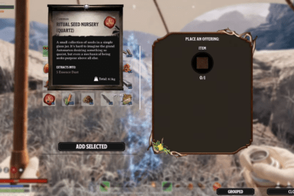 Nightingale - How to Craft Ritual Seed Nursery.