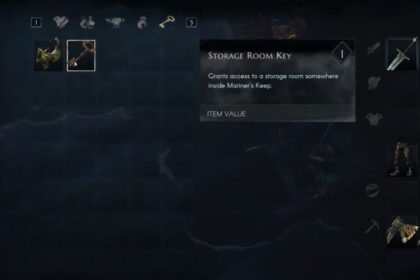 Storage Room Key and Door Location in No Rest for the Wicked