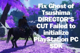 Fix Ghost of Tsushima DIRECTOR'S CUT Failed to initialize PlayStation PC SDK