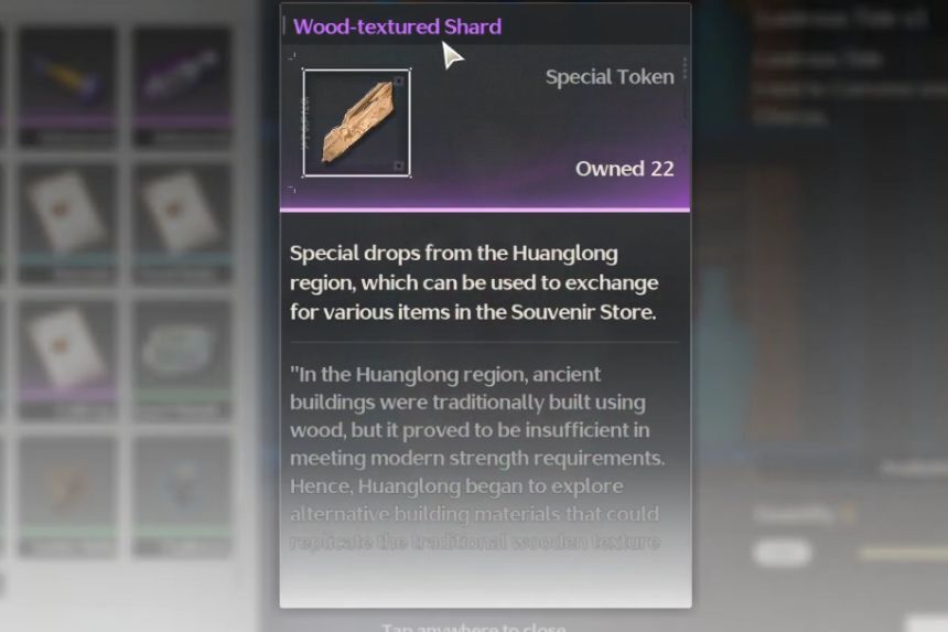 Where to Use Wood-Textured Shard in Wuthering Waves.