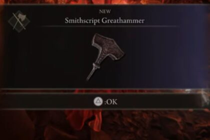 Smithscript Greathammer Location Elden Ring Shadow of the Erdtree