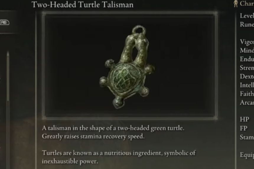 Two Headed Turtle Talisman Location Elden Ring Shadow of the Erdtree