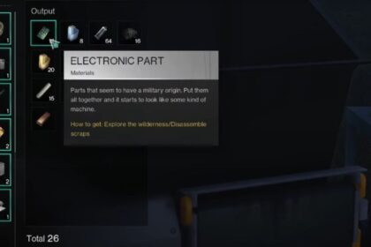 How To Get Electronic Parts In Once Human