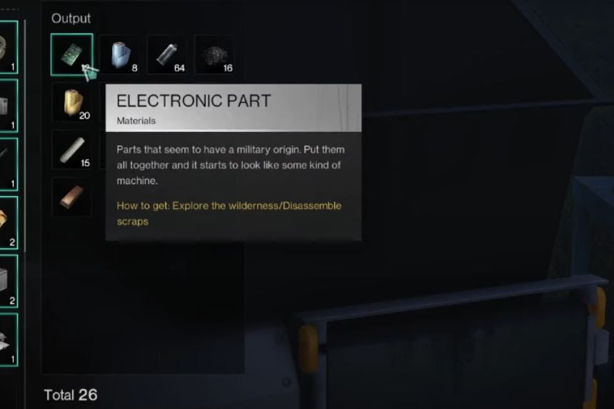 How To Get Electronic Parts In Once Human