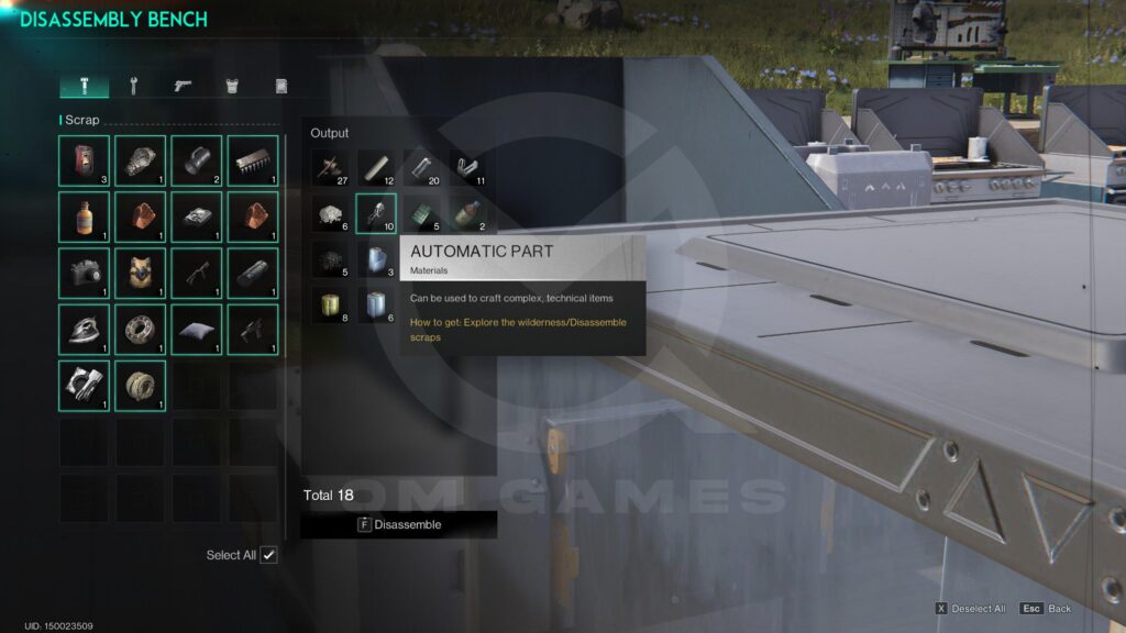 How to Get Automatic Part in Once Human