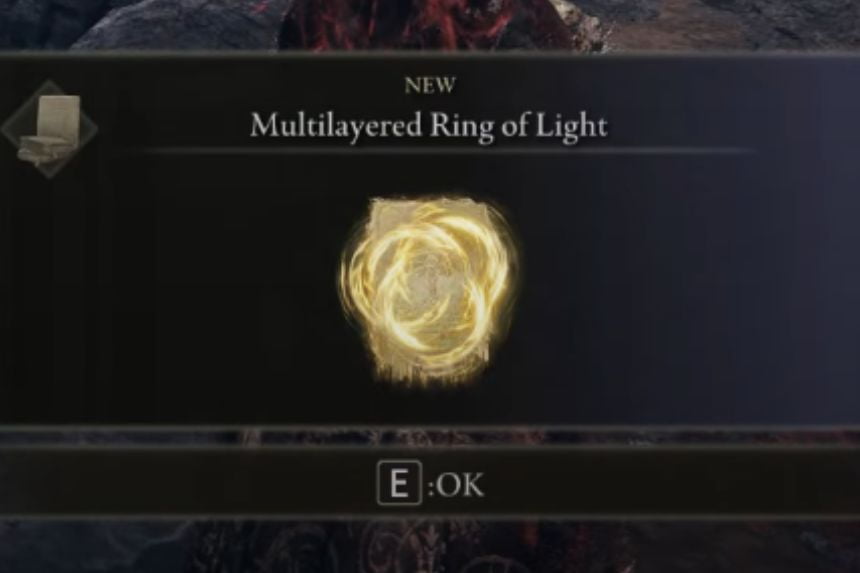 Multilayered Ring of Light Incantation Location Elden Ring Shadow of the Erdtree