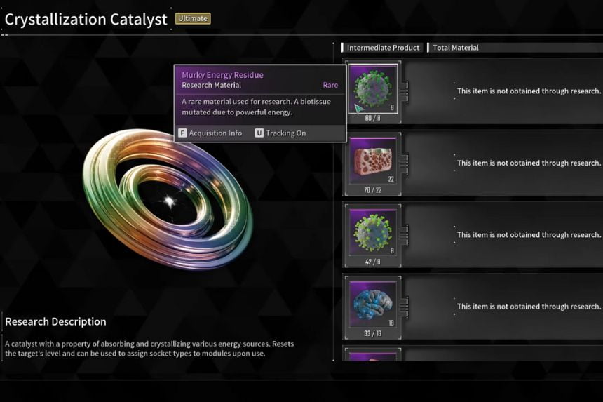 Murky Energy Residue Location In The First Descendant
