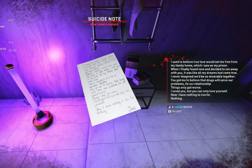 Crime Scene Cleaner - All Toxic Love Evidence Location