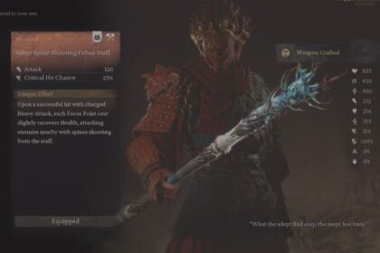 How To Get Adept Spine-Shooting Fuban Staff in Black Myth Wukong