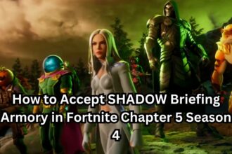 How to Accept SHADOW Briefing Armory in Fortnite Chapter 5 Season 4