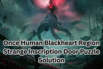 Once Human Blackheart Region Strange Inscription Door Puzzle Solution