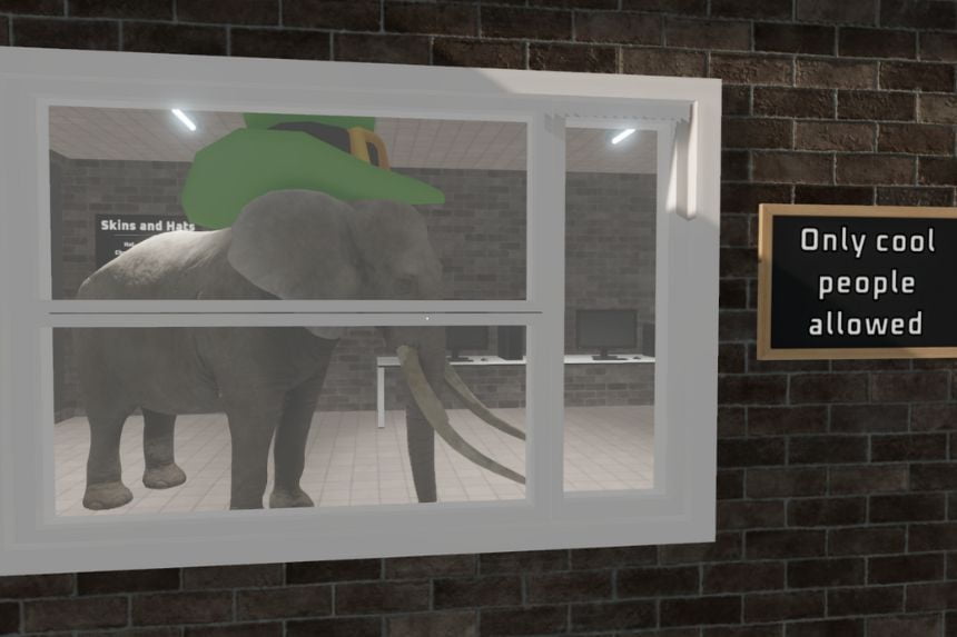 What does the Elephant do in Supermarket Together