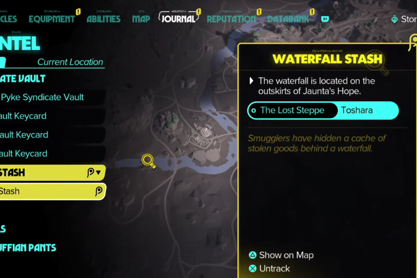 Star Wars Outlaws Waterfall Rehidden Stash Location - How to Get to Sopashi Farm Treasure