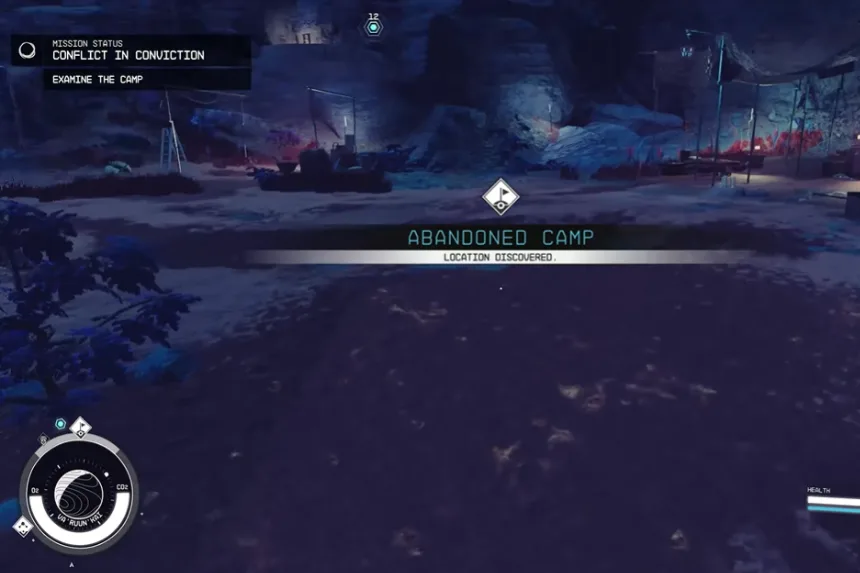 How to Examine the Camp in Starfield Shattered Space Conflict in Conviction Quest