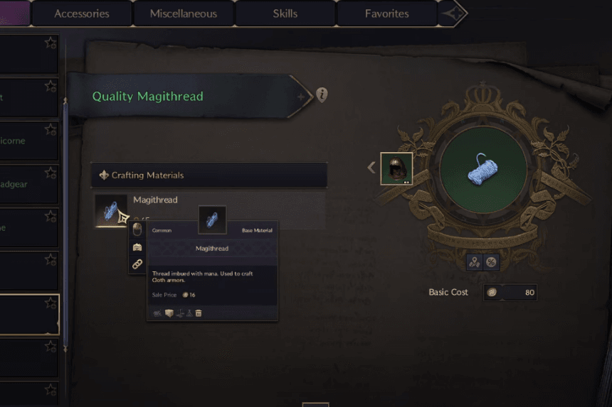 How to Get Magithread in Throne and Liberty