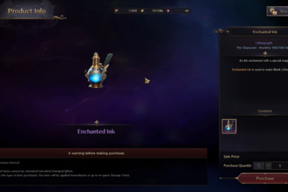 How to Get Rare Enchanted Ink in (TL) Throne and Liberty