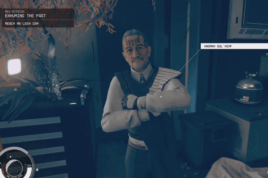 Ma’Leem Dam Access Card Location in Exhuming the Past Quest in Starfield Shattered Space