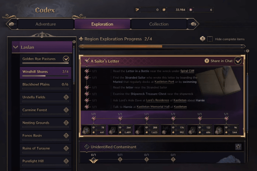 Stranded Sailor Location for A Sailor's Letter Quest in (TL) Throne and Liberty